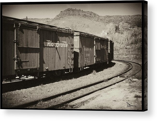 Train Acrylic Print featuring the photograph Rio Grande by Peggy Dietz