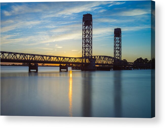 10 Stop Acrylic Print featuring the photograph Rio Vista Bridge by Robin Mayoff
