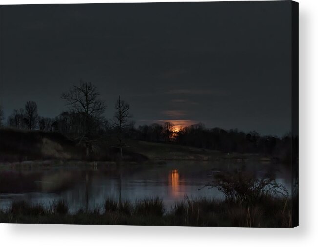 Full Moon Acrylic Print featuring the photograph Risen by Norman Peay