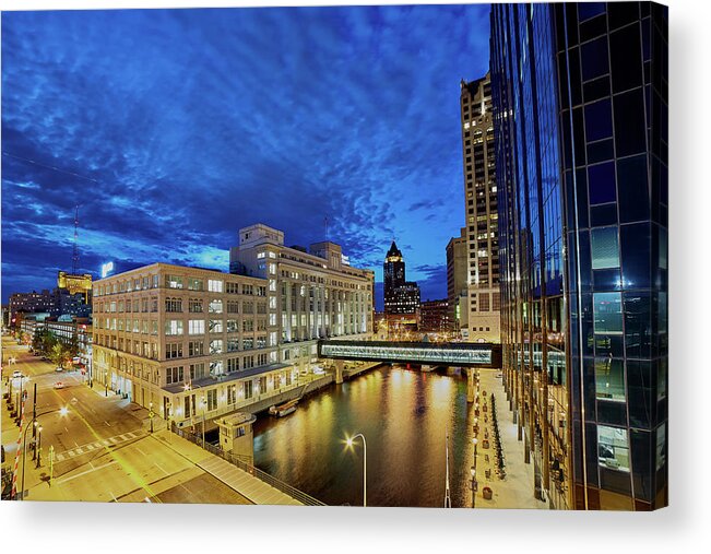 Www.cjschmit.com Acrylic Print featuring the photograph River View by CJ Schmit