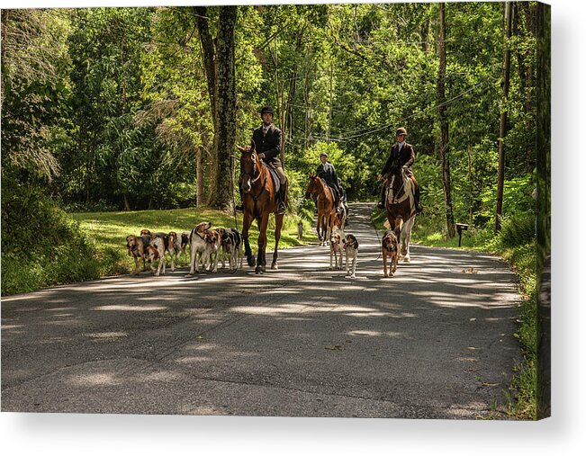 Hunt Acrylic Print featuring the photograph Roading to Roger's by Pamela Taylor