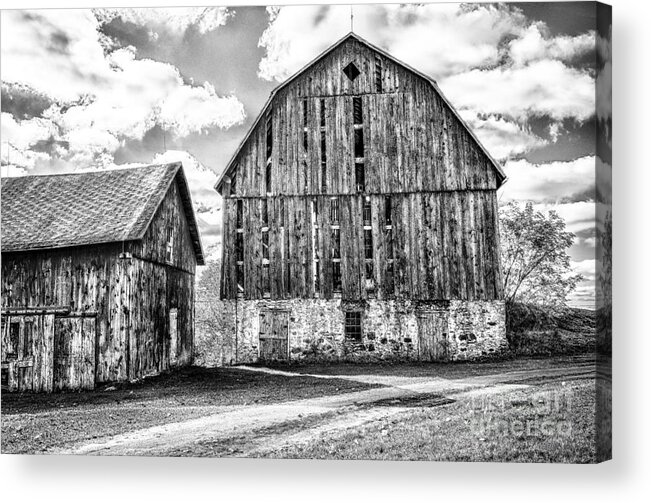 Landscape Acrylic Print featuring the photograph Roadside Barns by Jim Rossol