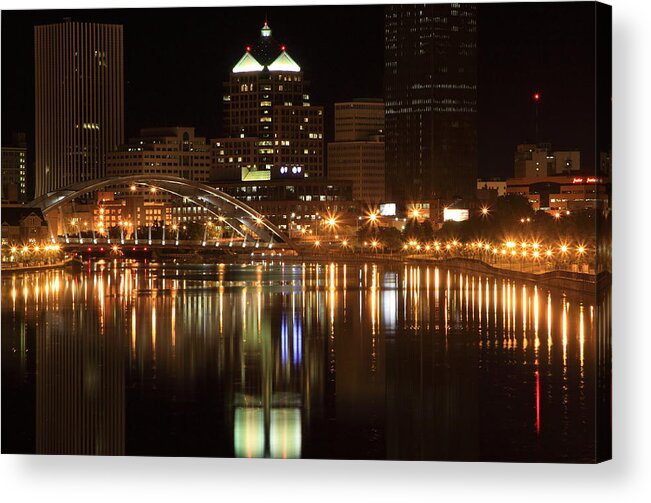 Rochester Acrylic Print featuring the photograph Rochester On The Genesee by Don Nieman