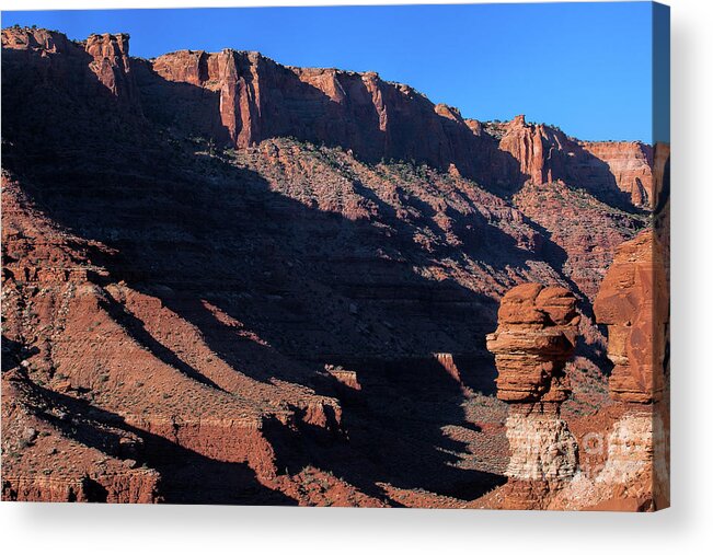 Canyonlands Landscape Acrylic Print featuring the photograph Rock Sentry by Jim Garrison