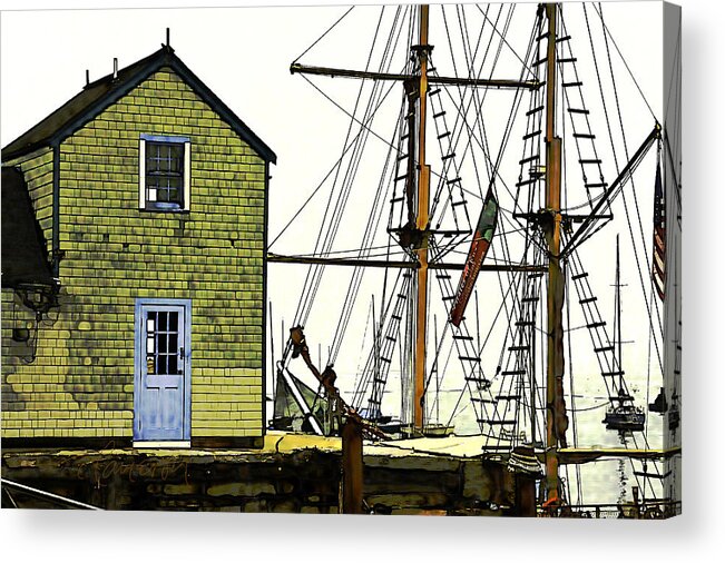 Rockport Acrylic Print featuring the photograph Rockport Harbor by Tom Cameron