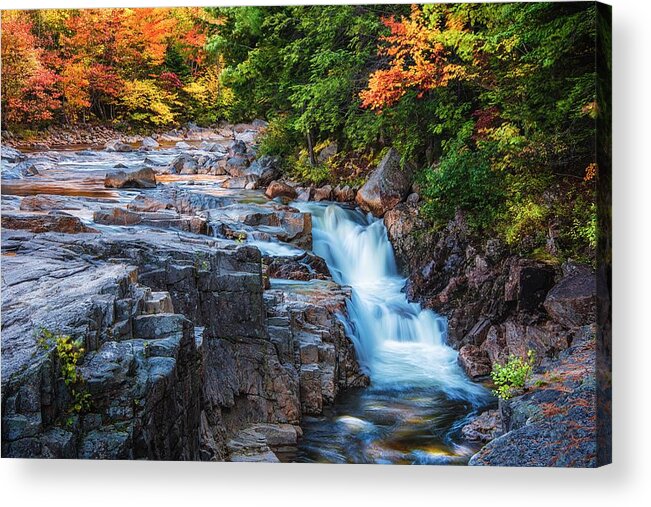 Rocky Gorge Acrylic Print featuring the photograph Rocky Gorge - Horizontal by Kim Carpentier