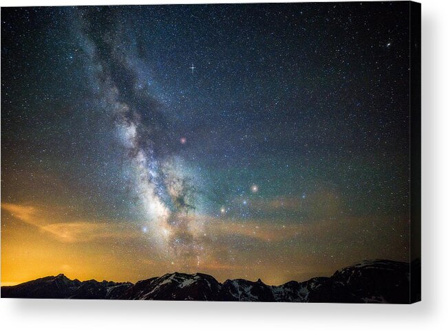 Rocky Mountain National Park Acrylic Print featuring the photograph Rocky Mountain Heavens by Darren White