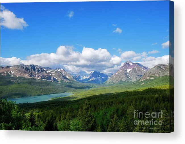 Mountains Acrylic Print featuring the photograph Rocky Mountains near Waterton Canada by David Arment