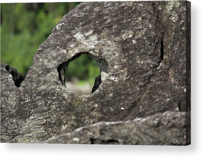 Peep Hole Acrylic Print featuring the photograph Rocky View Point by Debbie Cundy