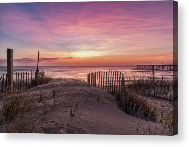 Outerbanks Acrylic Print featuring the photograph Rodanthe Sunrise by Russell Pugh