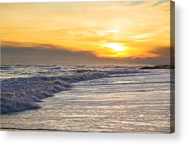 Rogers Acrylic Print featuring the photograph Rogers Beach Sunset by Robert Seifert