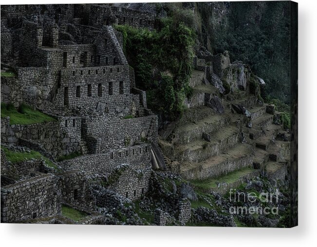 Rooms To Let Inca Style Acrylic Print featuring the digital art Rooms to Let Inca Style by William Fields