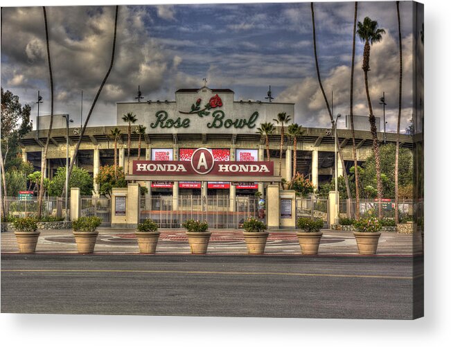 Rose Bowl Acrylic Print featuring the photograph Rose Bowl HDR by Richard J Cassato