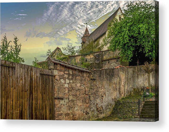 Rothenburg Acrylic Print featuring the photograph Rothenburg 15 by Will Wagner