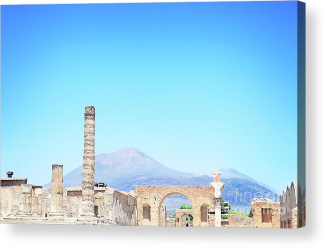 Pompeii Acrylic Print featuring the photograph Ruins of Pompeii by Anastasy Yarmolovich