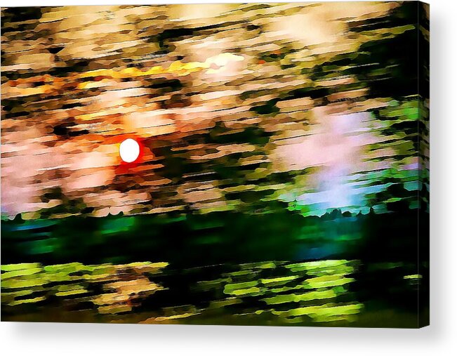 Motion Acrylic Print featuring the photograph Rush to go home by Tatiana Travelways