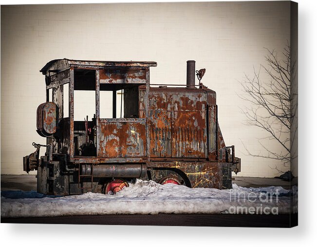 Rustic Acrylic Print featuring the photograph Rustic Engine 3 by Judy Wolinsky