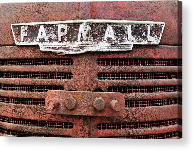 Tractor Acrylic Print featuring the photograph Rusty Farmall by Luke Moore