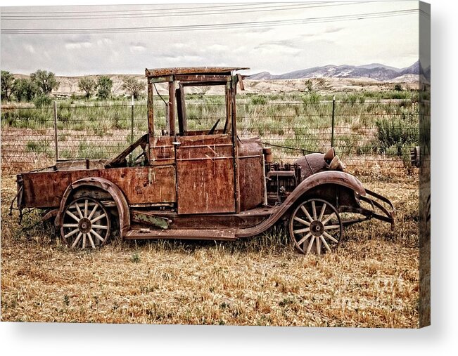 Rusty Jalopy Acrylic Print featuring the photograph Rusty Jalopy by Imagery by Charly