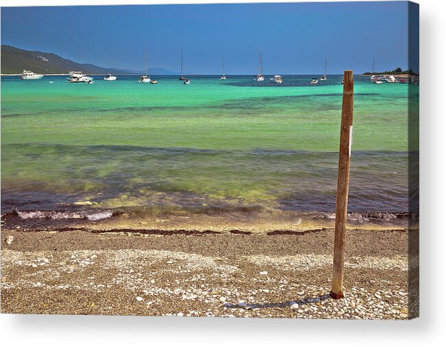 Beach Acrylic Print featuring the photograph Sakarun turquoise beach on Dugi otok island by Brch Photography