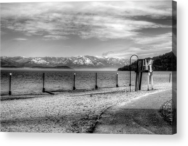 Hdr Acrylic Print featuring the photograph Sandpoint City Beach 2017 by Lee Santa