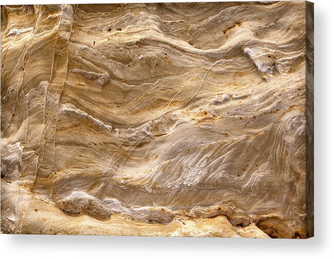 Starved Acrylic Print featuring the photograph Sandstone Formation Number 3 At Starved Rock State by Steve Gadomski