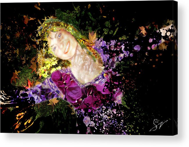 Fantastic Figuration Acrylic Print featuring the photograph Sanja Dances by Sora Neva