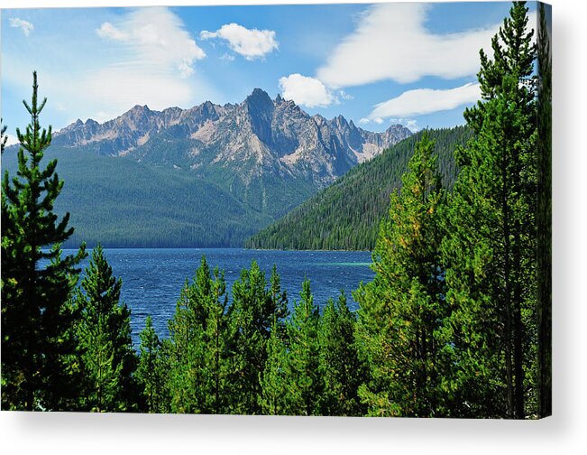 Sawtooth Mountains Acrylic Print featuring the photograph Sawtooth Serenity by Greg Norrell