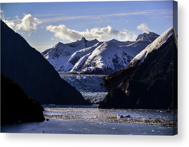 Landscape Acrylic Print featuring the photograph Sawyer Glacier in Tracy Arm Fjord by Matt Swinden
