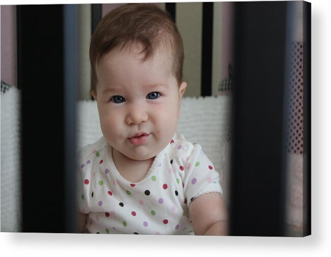 Baby Acrylic Print featuring the photograph Say What by Michael Albright