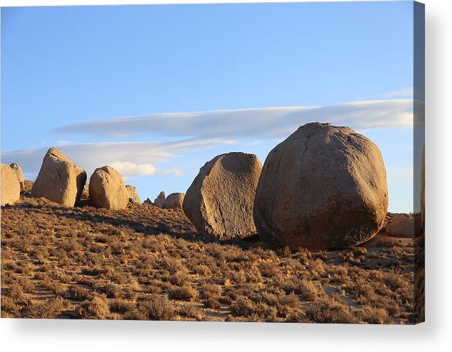 Rocks Acrylic Print featuring the photograph Scattered Boulders by Tammy Pool