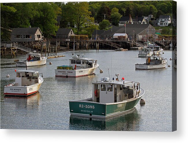 New Harbor Acrylic Print featuring the photograph Scenic New Harbor Maine by Juergen Roth