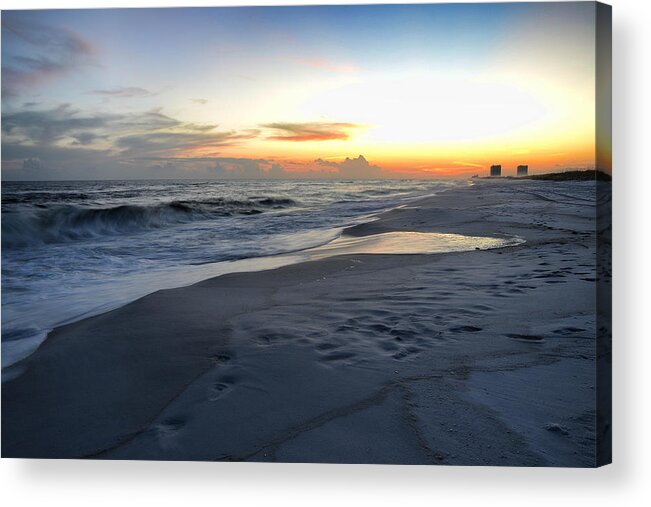 Sunset Acrylic Print featuring the photograph Seaside Sunset by Renee Hardison