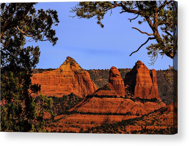 Acrylic Prints Acrylic Print featuring the photograph Sedona Red Rocks by Mark Myhaver