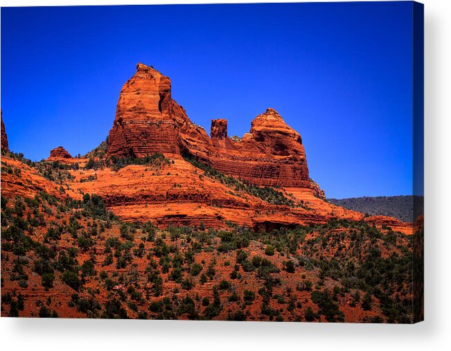 Sedona Acrylic Print featuring the photograph Sedona Rock Formations by David Patterson
