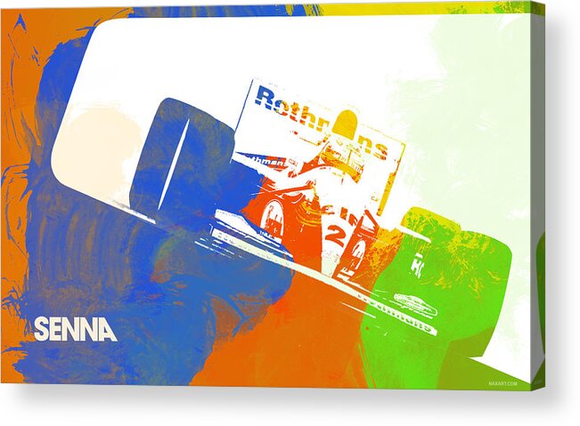  Acrylic Print featuring the digital art Senna by Naxart Studio