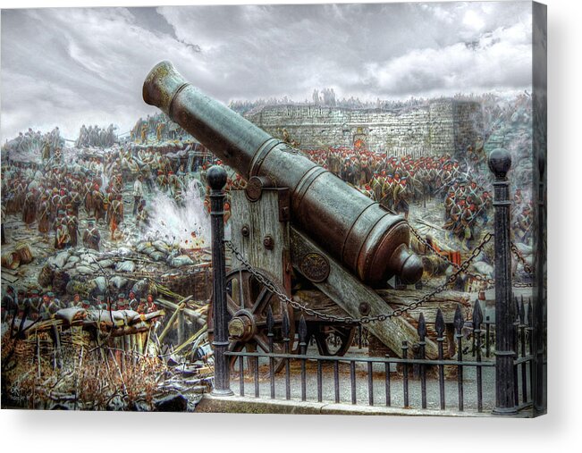 Sevastopol Cannon Acrylic Print featuring the digital art Sevastopol Cannon 1855 by Pennie McCracken