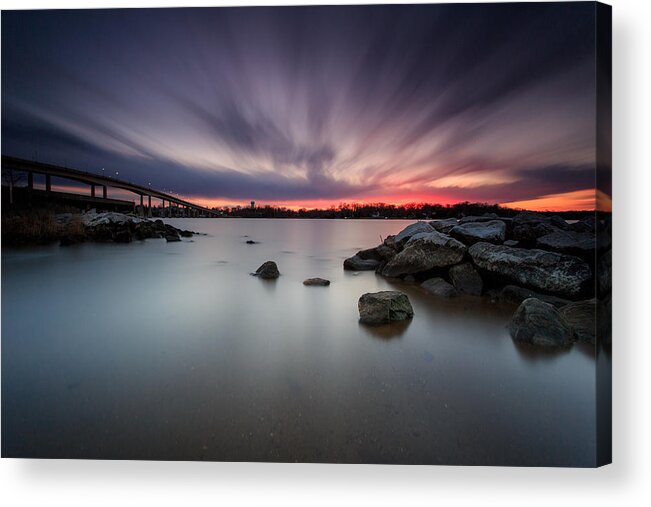Waterscape Acrylic Print featuring the photograph Severn River Dusk by Jennifer Casey