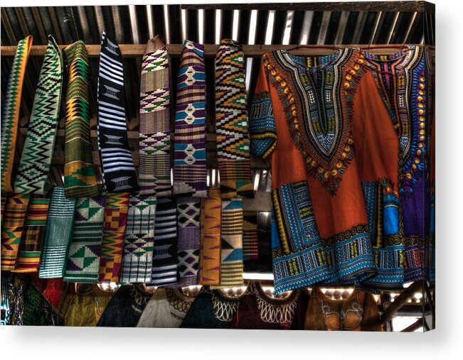 Shirts Acrylic Print featuring the photograph Shirts in a Belt Line by Wayne King