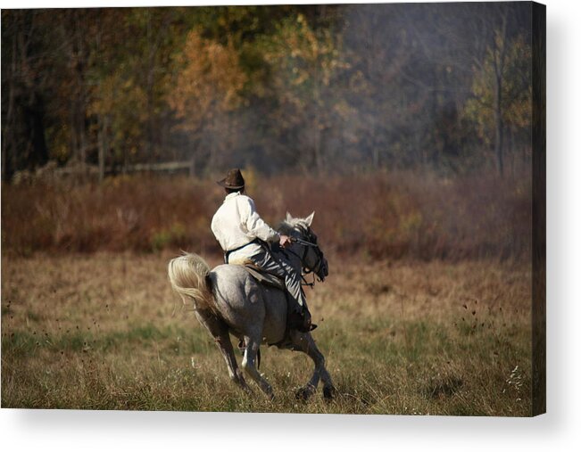 Horse Acrylic Print featuring the photograph Shooters Roost by Kathryn Cornett