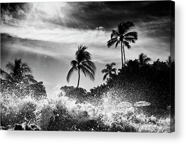Surfing Acrylic Print featuring the photograph Shorebreak by Nik West