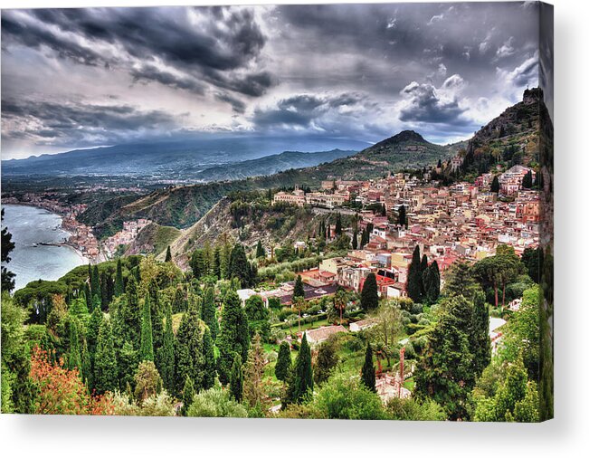  Acrylic Print featuring the photograph Sicilian Coast by Patrick Boening