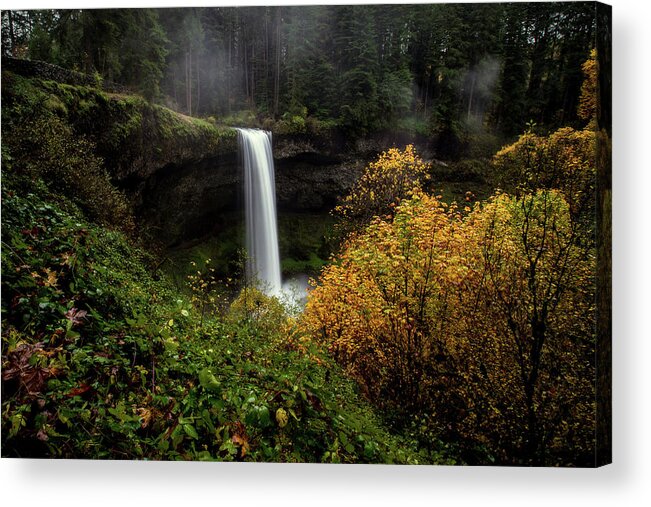 Silver Falls Acrylic Print featuring the photograph Silver Falls by Ryan Smith