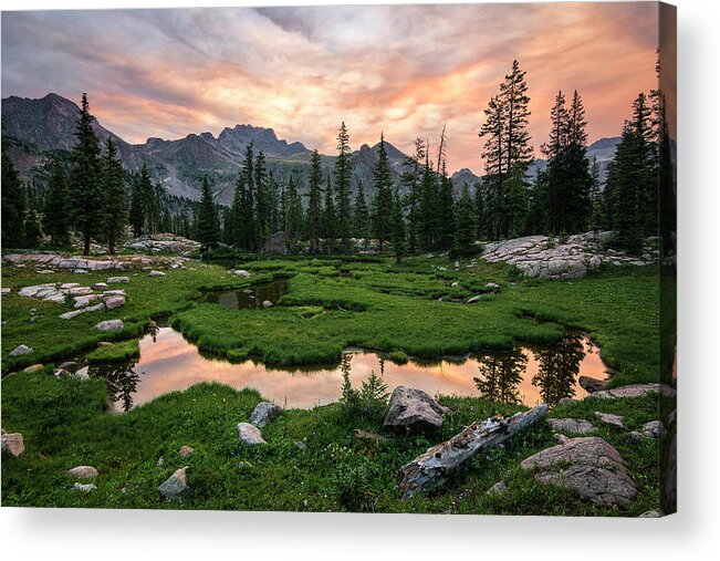 Silverthorne Acrylic Print featuring the photograph Silverthorne Sunrise by Aaron Spong