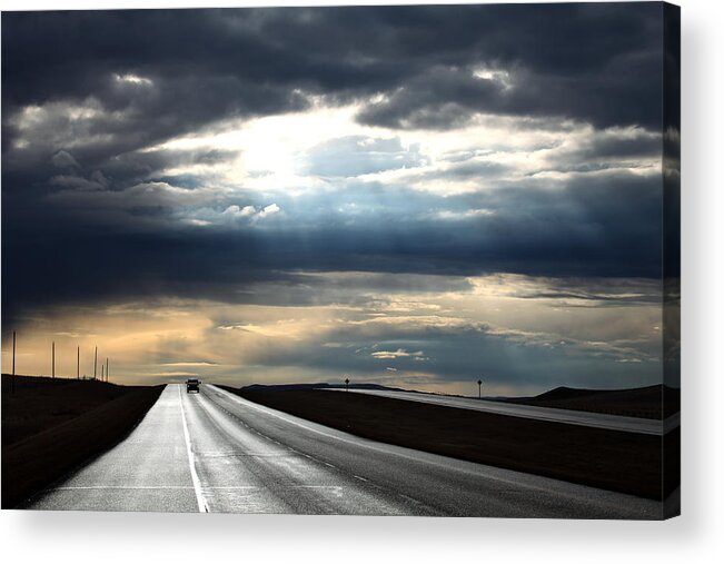 Weather Acrylic Print featuring the photograph Silverway by Darcy Dietrich