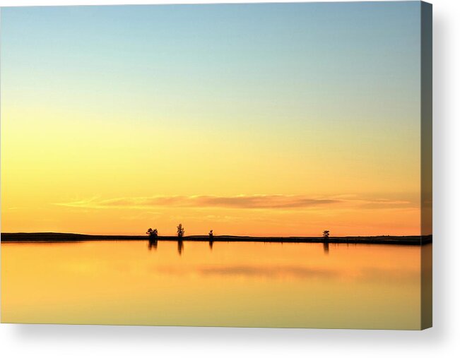 Sunrise Acrylic Print featuring the photograph Simple Sunrise by Fiskr Larsen