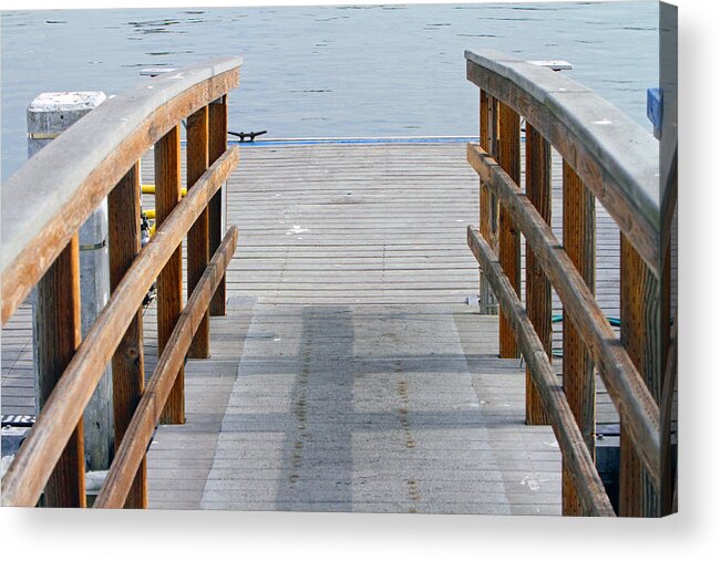 Pier Acrylic Print featuring the photograph Sitting By The Dock by Shoal Hollingsworth