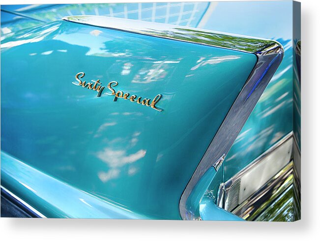 Old Cars Acrylic Print featuring the photograph Sixty Special Cadillac by Theresa Tahara