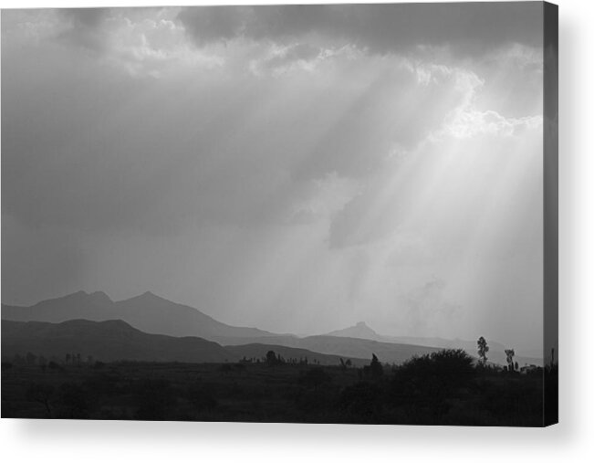 Blessings Acrylic Print featuring the photograph SKC 4928 Blessings are Showering by Sunil Kapadia