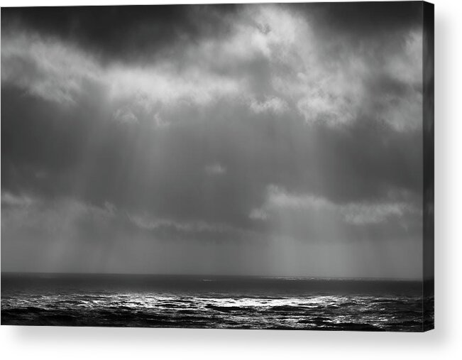 North Head Lighthouse Acrylic Print featuring the photograph Sky and Ocean by Ryan Manuel